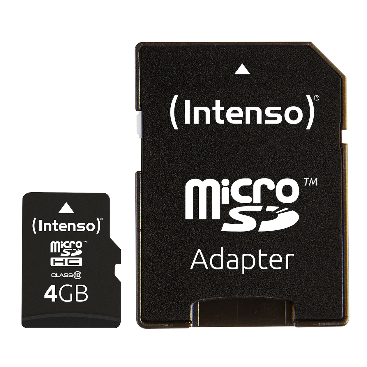 Intenso microSD Card Class 10 4GB Micro SD-kaart Zwart