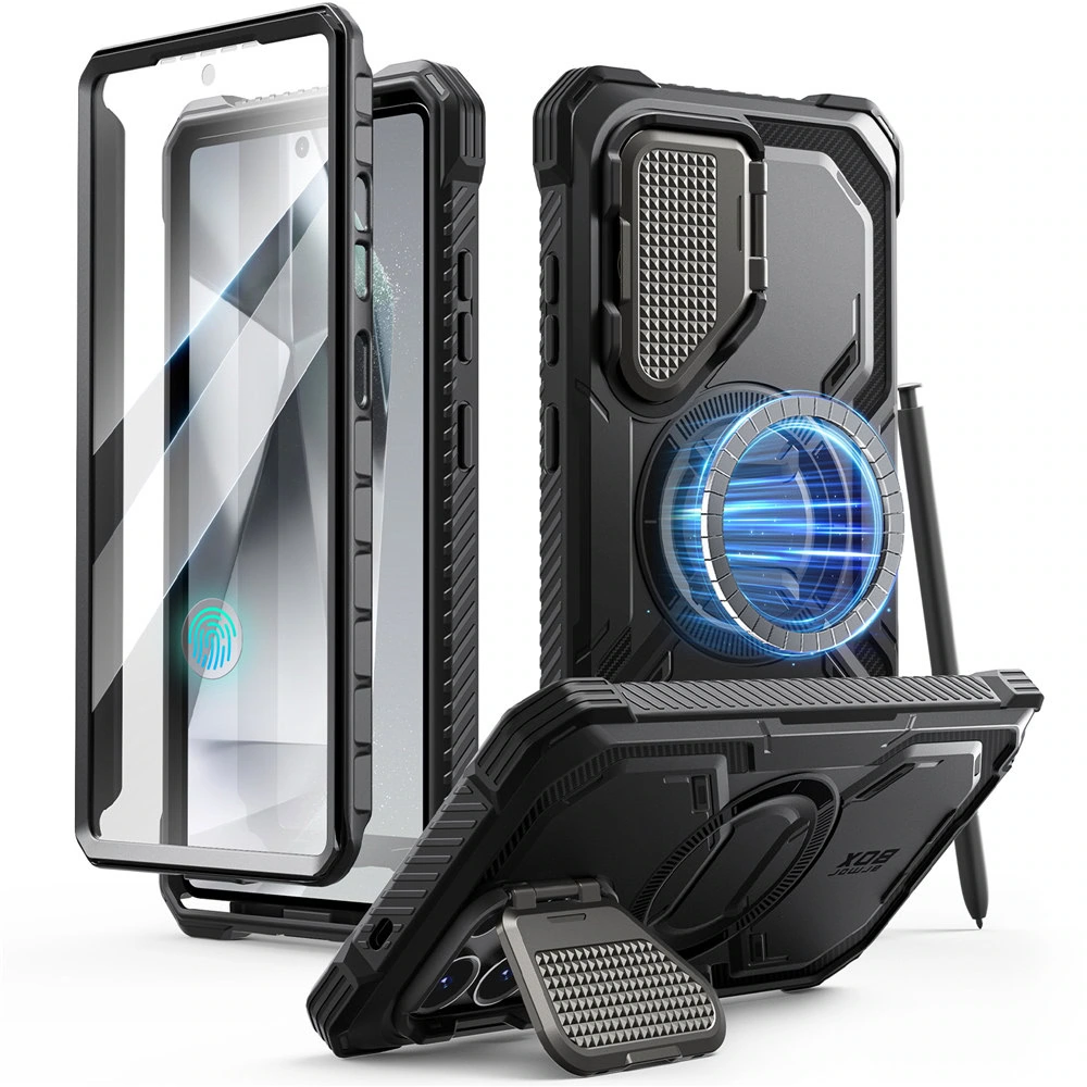 Armorbox Samsung Galaxy S25 Ultra hoesje met screen protector - Zwart
