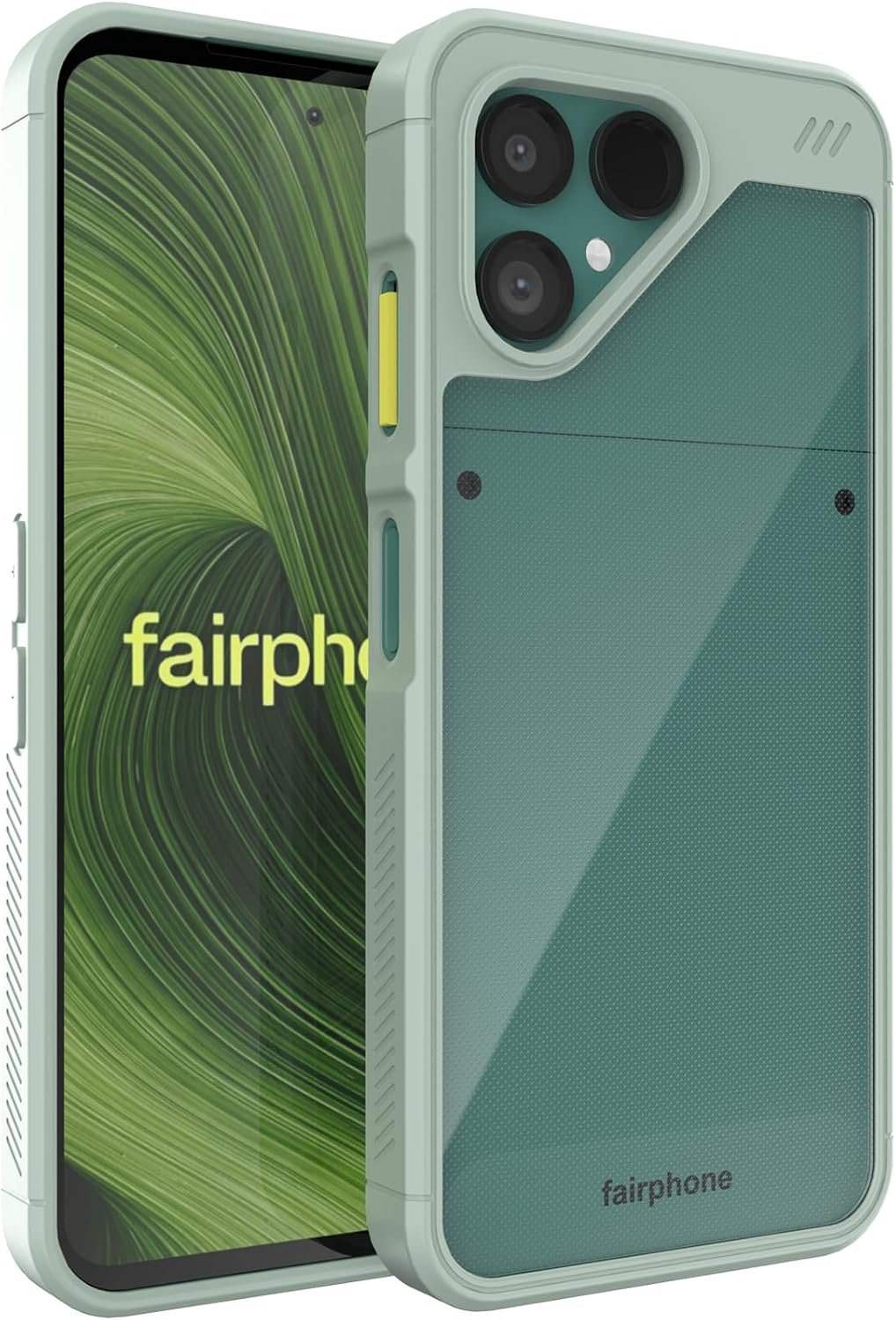 Zandarix Hoesje Geschikt voor Fairphone Gen 6 / Gen 6+ - Militaire Kwaliteit - Schokbestendig - Back Cover Hoesje - Groene Lelie