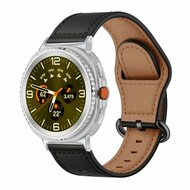 Classic leren band - Zwart - Samsung Galaxy Watch 8 Classic - 46mm