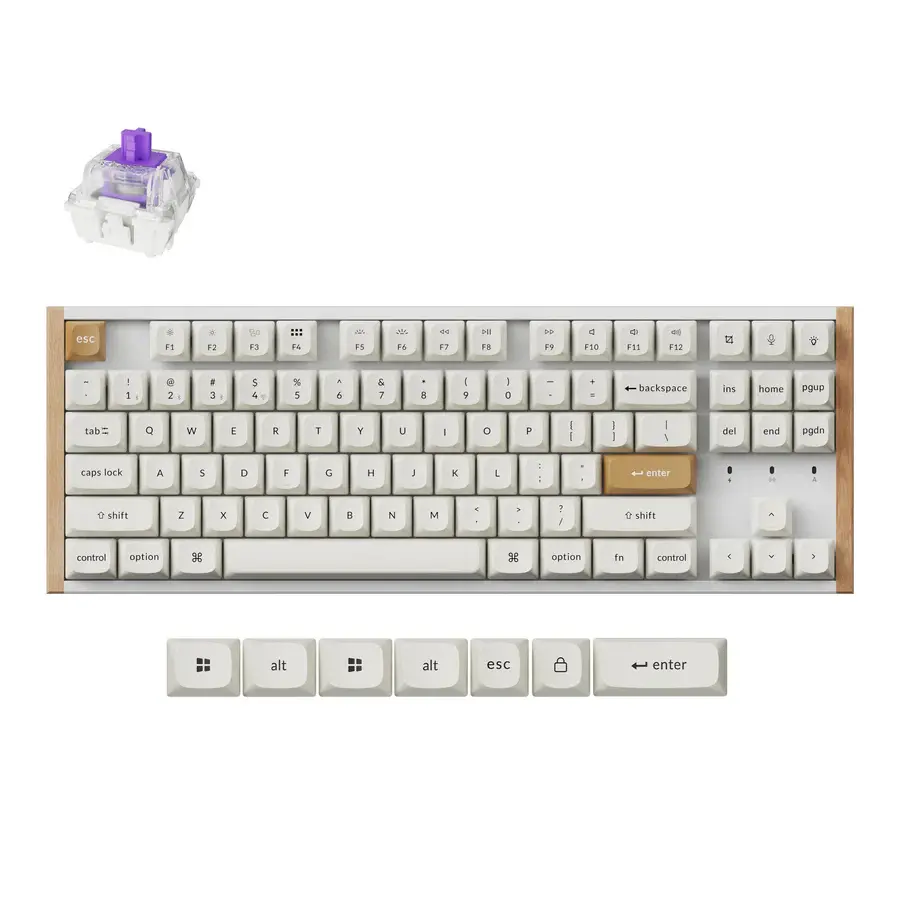 Keychron K8 HE Special edition wit