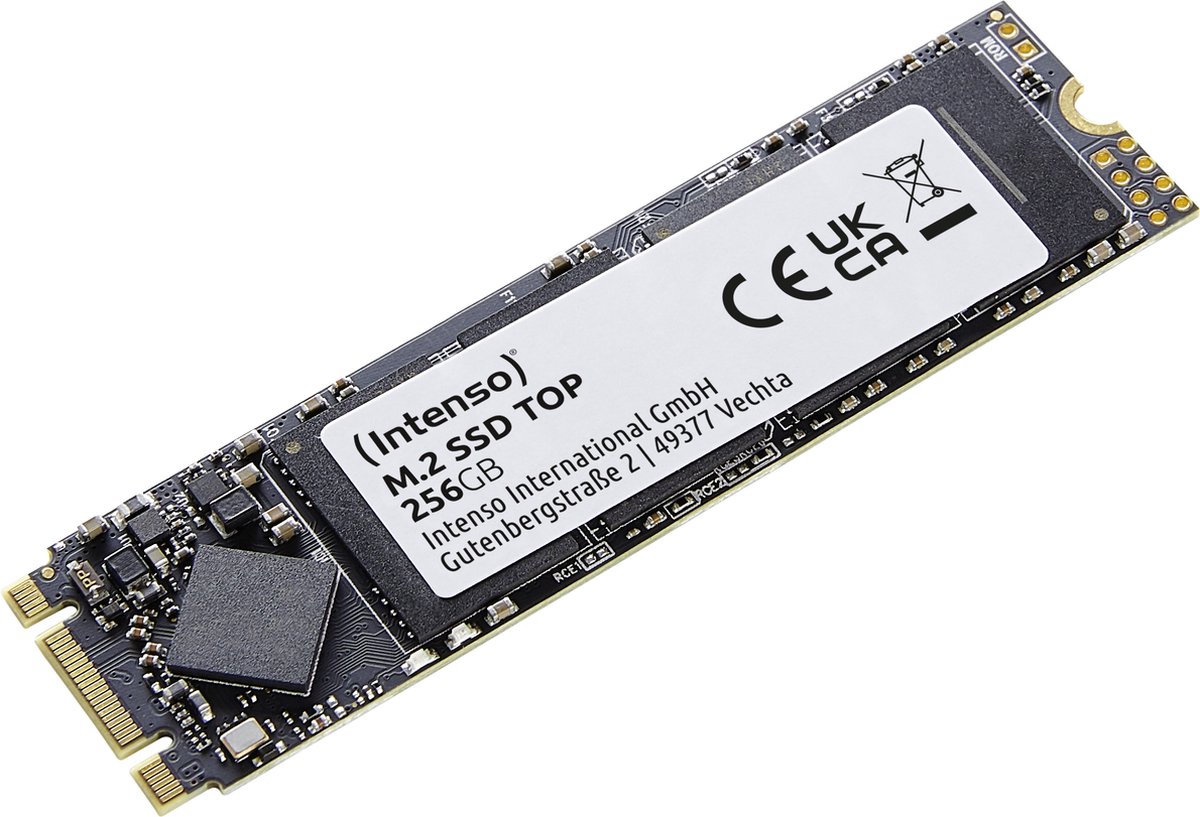 (Intenso) M.2 SSD SATA III Top - Interne SSD - 2280 - SATA III - 256GB - 550MB/s (3832440)