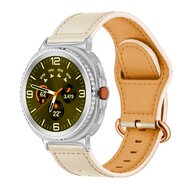 Classic leren band - Ivoor - Samsung Galaxy Watch 8 - 40mm / 44mm