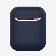 AirPods 1/2 hoesje Liquid series - Siliconen - Donker blauw - Schokbestendig