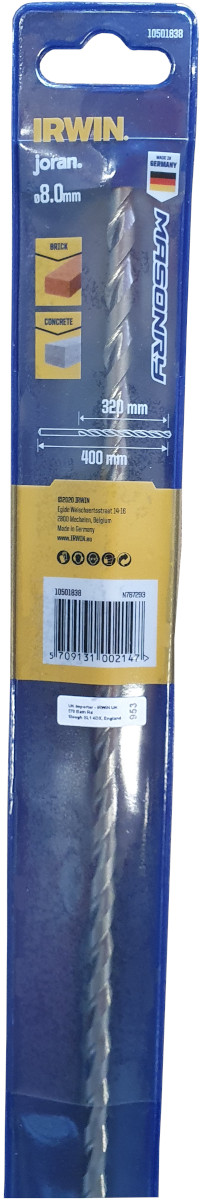 Irwin steenboor / betonboor 8x400mm