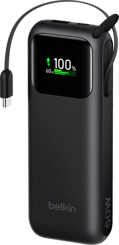 Belkin Powerbank 11.000 mAh met Snelladen 60 Watt Zwart