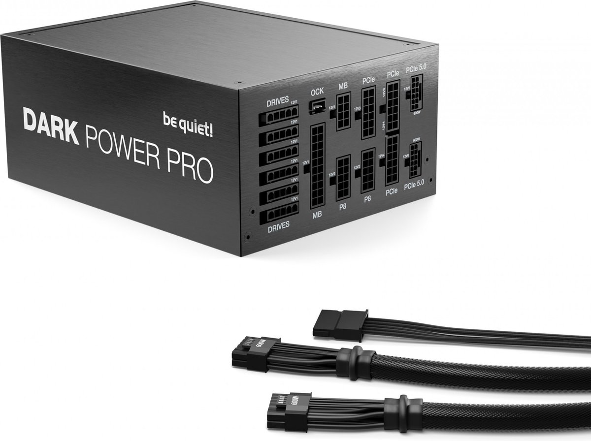 be quiet! Dark Power Pro 13 1300W Voeding – 80 PLUS Titanium – ATX 3.0 Ready – PCIe 5.0 (12VHPWR) – Volledig Modulair