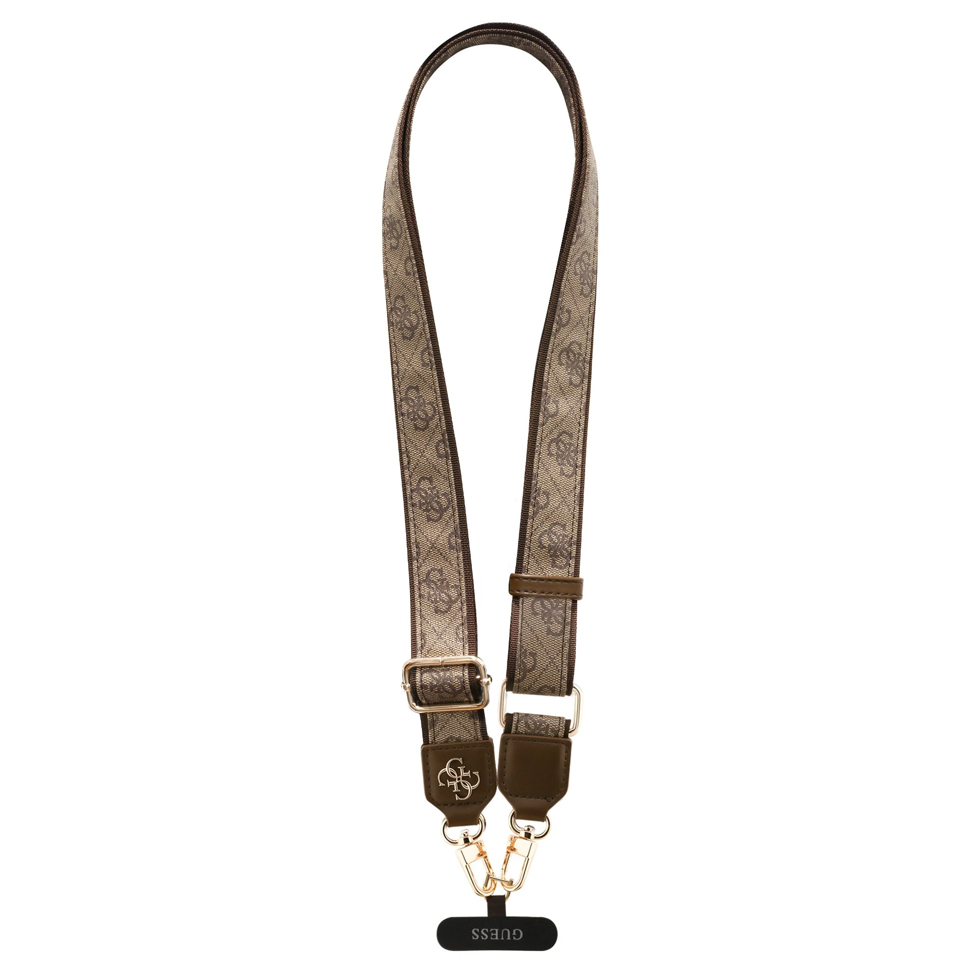 Guess Crossbody Koord PU 4G Metal Logo - Bruin