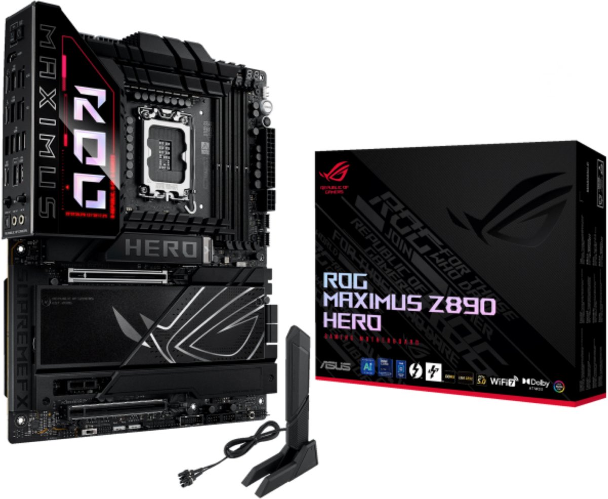 ASUS ROG MAXIMUS Z890 HERO - Moederbord - ATX - Intel Z890 - LGA 1851