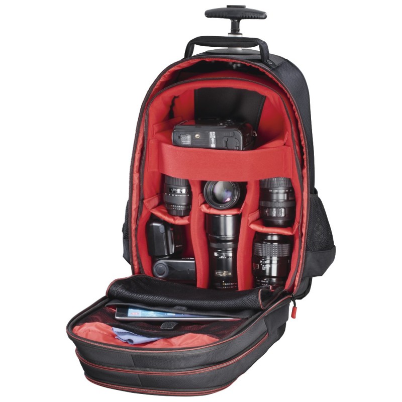 Hama camera trolley (rug)tas - Miami 200 - rood/zwart
