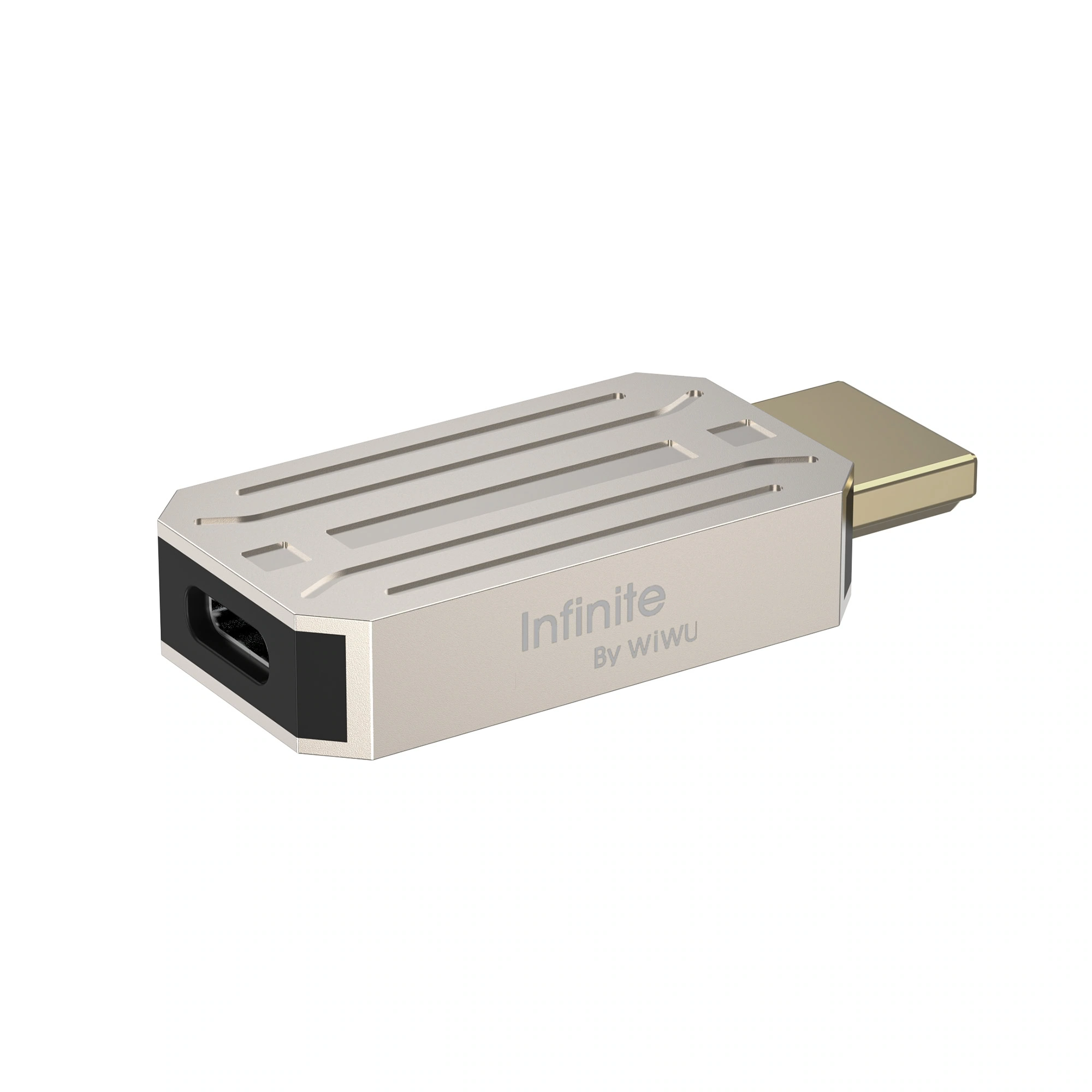 WiWU Adapter - USB C naar HDMI - Titanium Goud