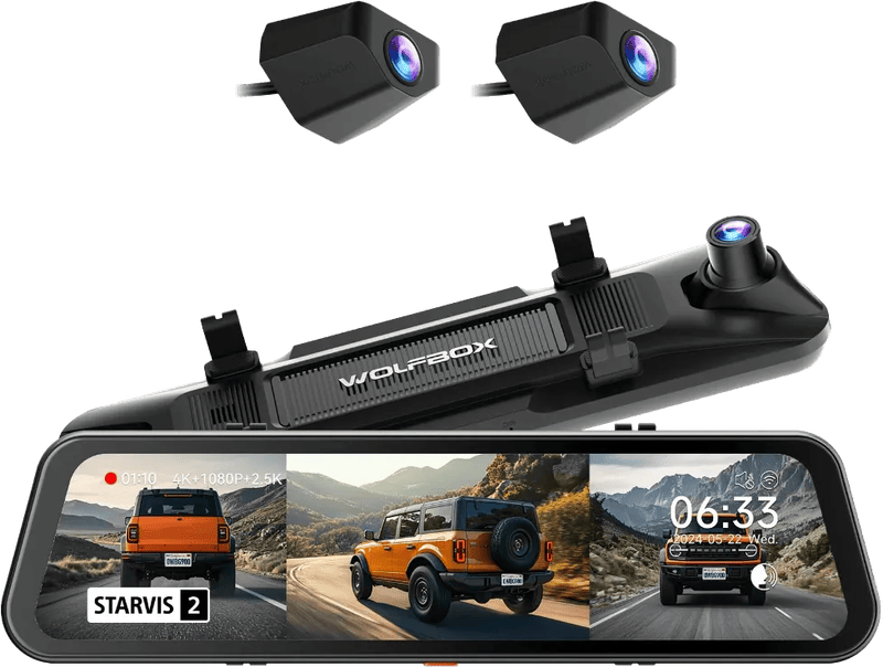 Wolfbox G900 Tripro Bumper 3CH 4K Wifi GPS 256GB