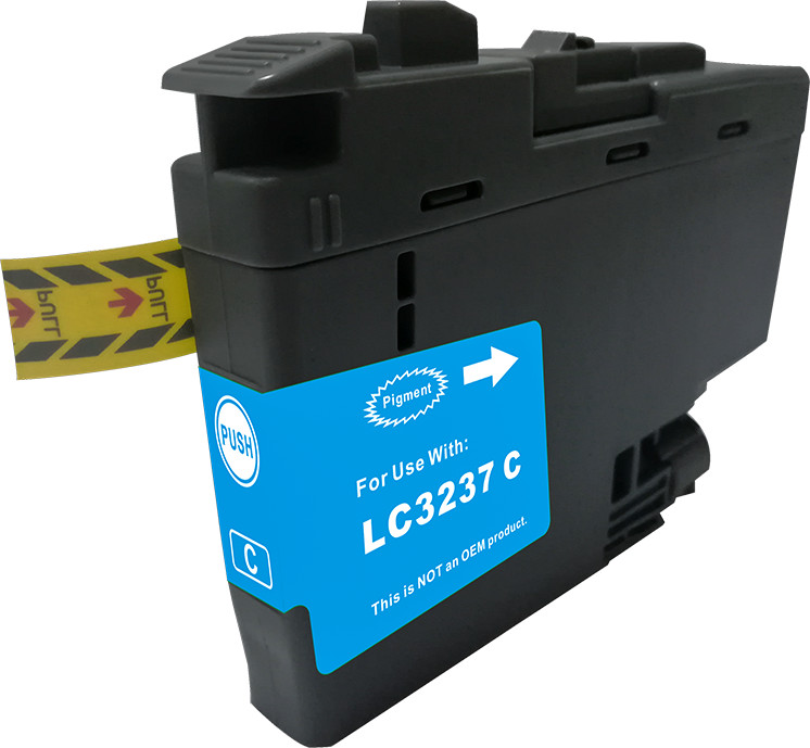 Huismerk Brother LC-3237C cartridge cyaan