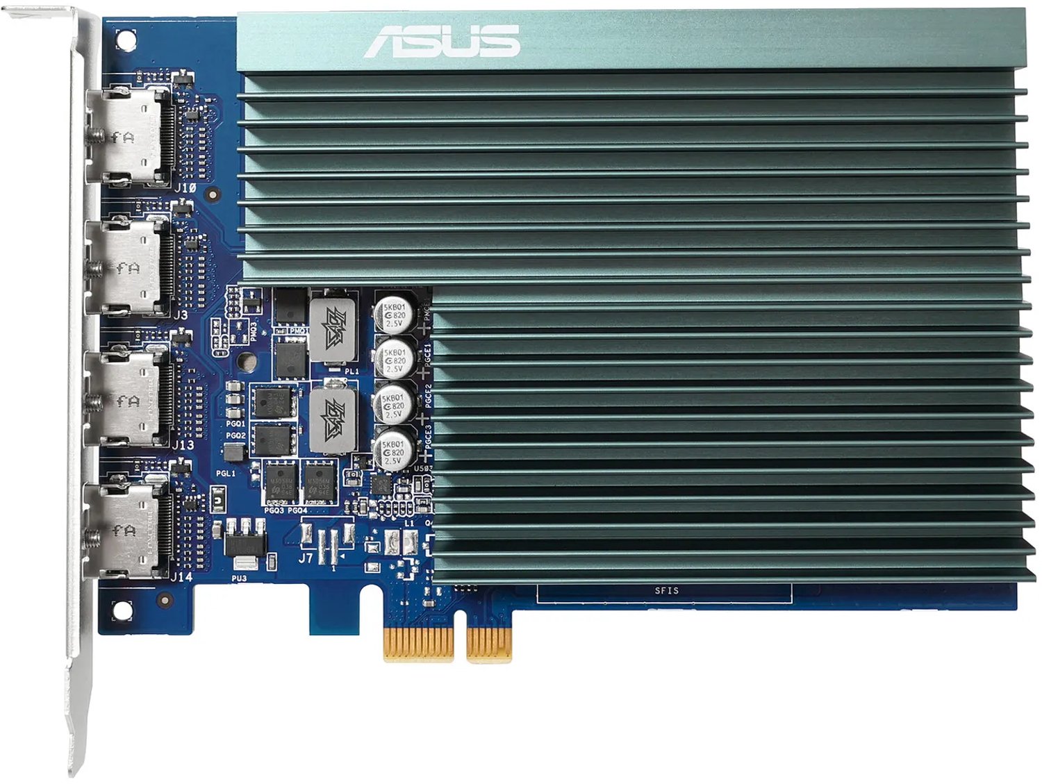 ASUS NVIDIA GeForce GT 730 - Videokaart - 2GB - GDDR5 - PCIe 2.0 - 4x HDMI 1.4