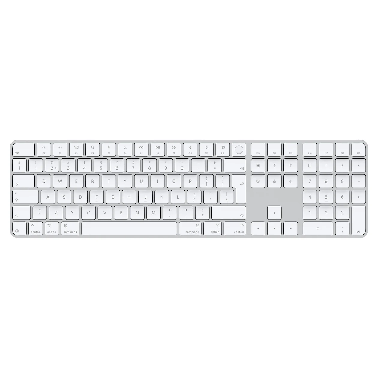 Apple Magic Keyboard met Touch ID en numeriek toetsenblok (2024) Toetsenbord Wit