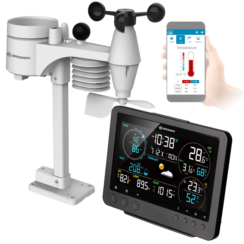 Bresser Professioneel Wifi Weerstation 8-in-1 Bise