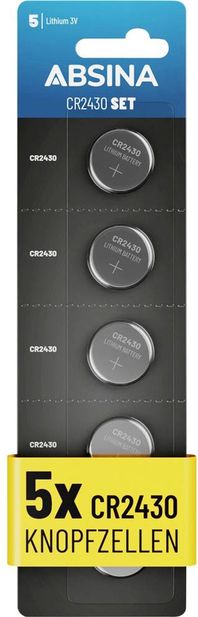 Absina Knoopcel CR2430 3 V 5 stuk(s) Lithium