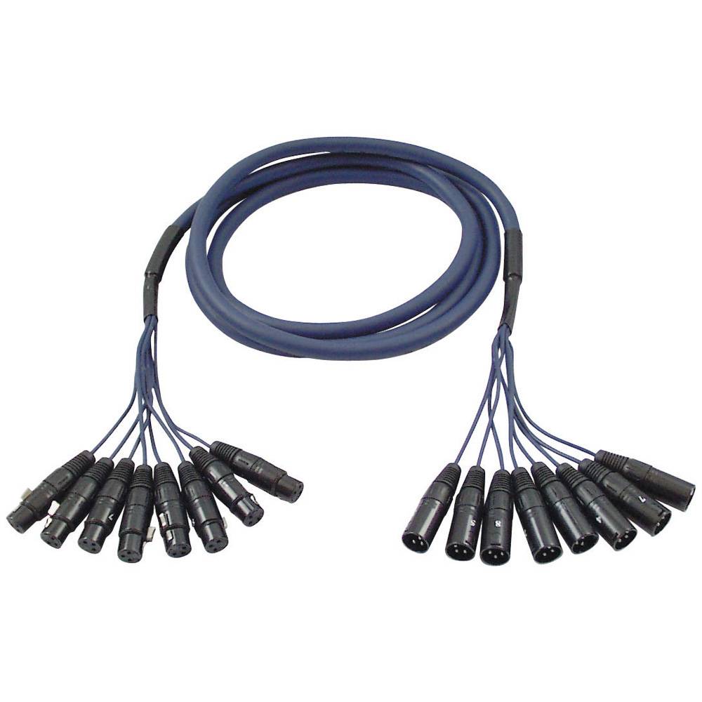 DAP FL60 Multikabel 8x XLR male naar 8x XLR female 3m