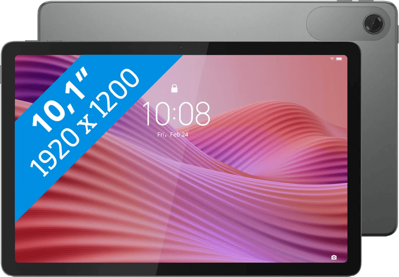 Lenovo Tab 64GB Wifi Grijs met Book Case