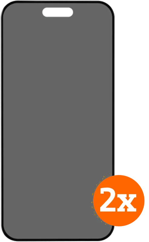 BlueBuilt Apple iPhone 17 Pro Max Privacy Filter Screenprotector Glas Duo Pack