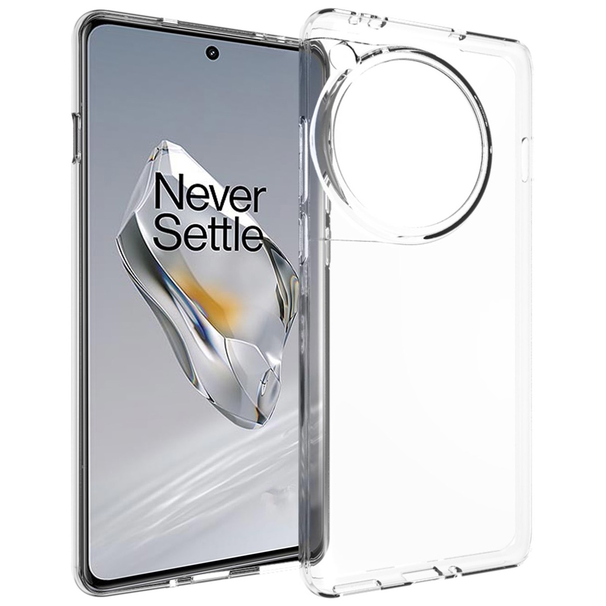 Accezz Clear Backcover OnePlus 12 Telefoonhoesje Transparant