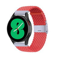Braided nylon bandje - Lichtrood - Garmin Vivoactive 6 / Vivoactive 5 / Vivoactive 3