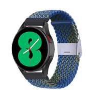 Braided nylon bandje - Groen / blauw - Xiaomi Mi Watch / Xiaomi Watch 2 / Xiaomi Watch S1 / S2 / S3 / S4 (47mm)