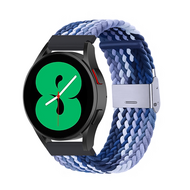 Braided nylon bandje - Blauw gemêleerd - Xiaomi Mi Watch / Xiaomi Watch 2 / Xiaomi Watch S1 / S2 / S3 / S4 (47mm)
