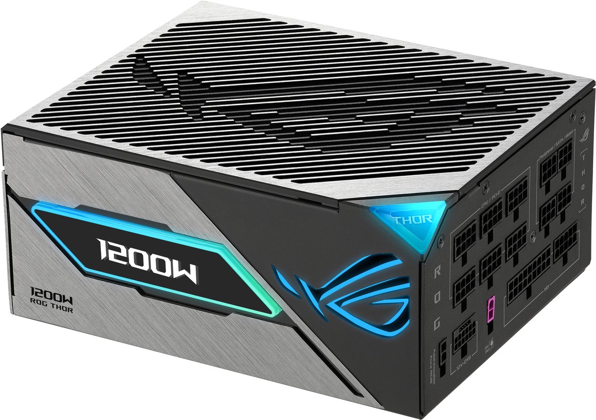 ASUS ROG THOR 1200P3 GAMING-E PSU - Zwart