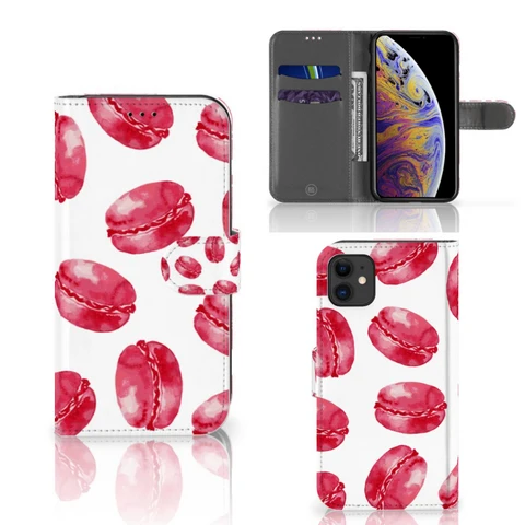 Apple iPhone 11 | Book Cover | Pink Macarons