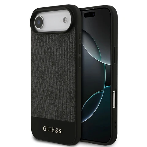Guess iPhone Air Backcover hoesje - 4G Bottom Stripe - Grijs