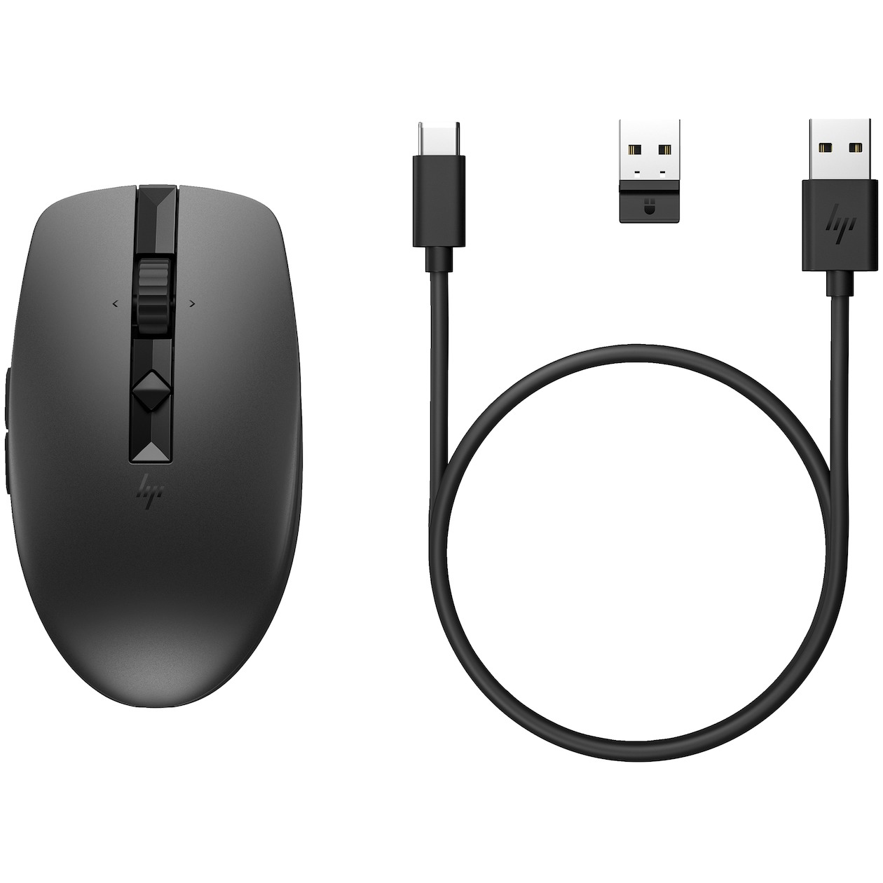 HP 710 RECHBL Silent BLK Bluetooth Mouse EURO Muis Zwart