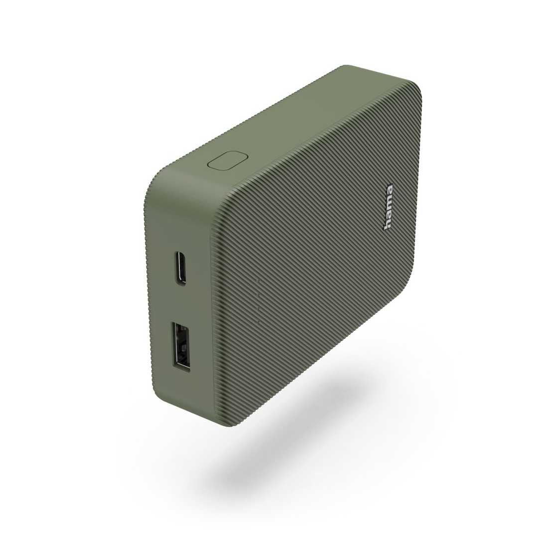 Hama Colour 10 Power Pack 10000 mAh 2 Outputs:USB-C USB-A Powerbank Groen