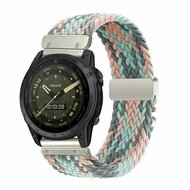Braided nylon band met parachute sluiting - Multicolor Pastel - Garmin Fenix 8 - 43mm