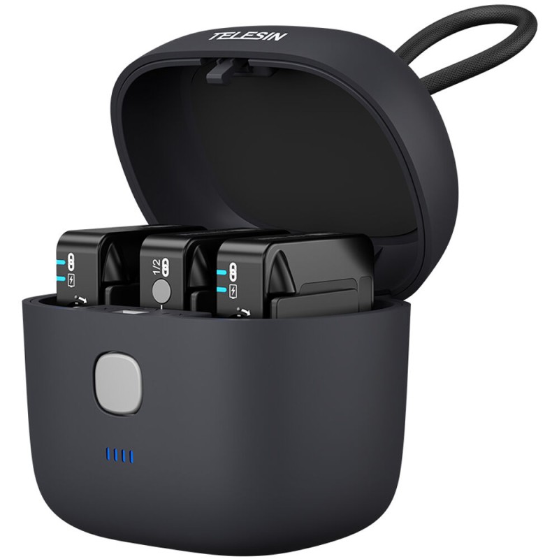 Telesin charging box voor RØDE Wireless Go en Go II met 4000mAh powerbank
