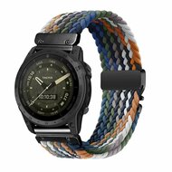 Braided nylon band met parachute sluiting - Multicolor Dark - Garmin Fenix 8 / 8 Pro - 47mm
