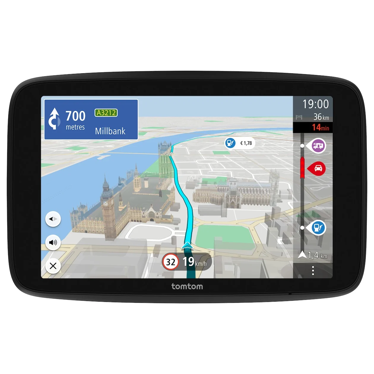 Tomtom GO Camper Max Wereld Autonavigatie Zwart