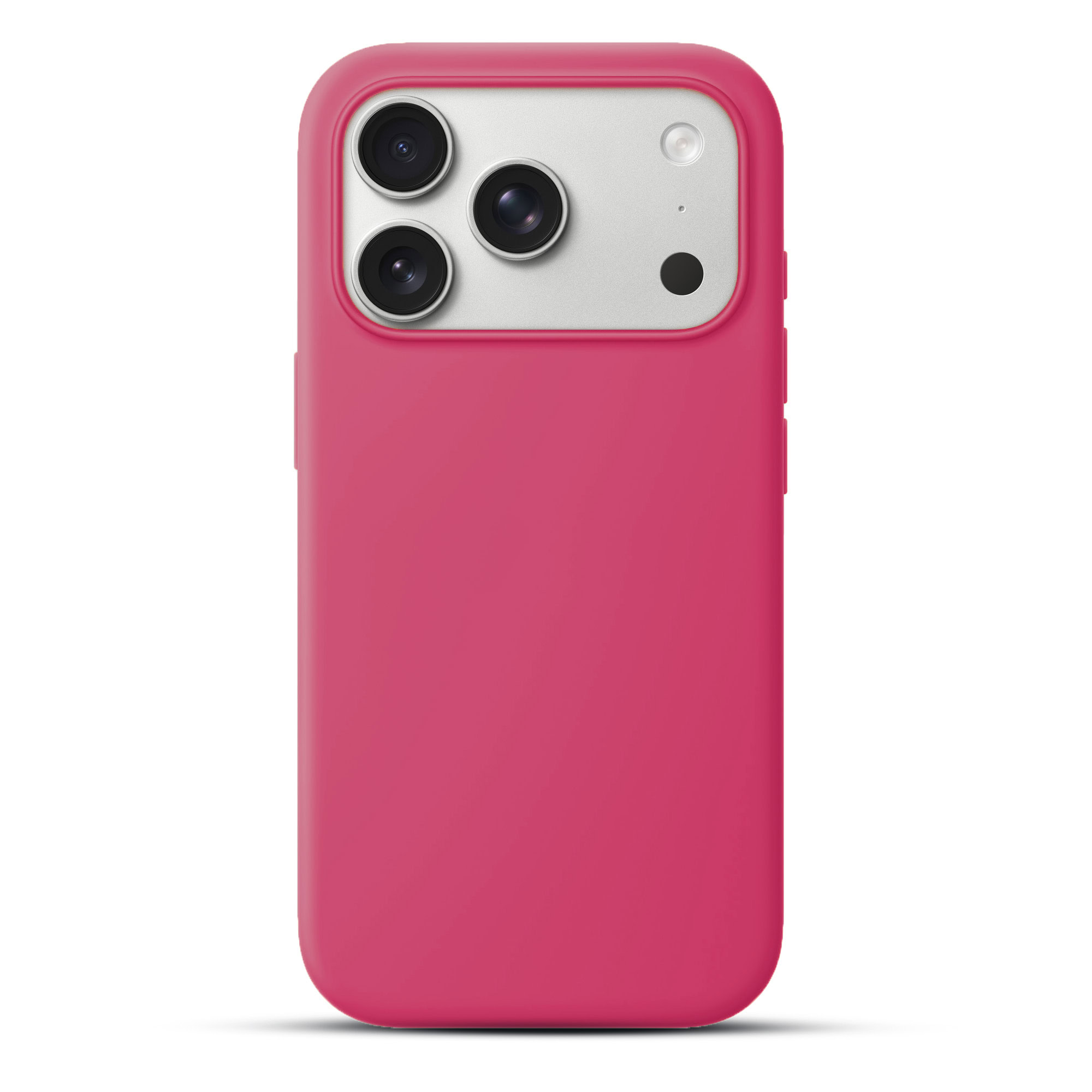 Solidenz roze siliconen hoesje met MagSafe voor iPhone 17 Pro Max en iPhone 18 Pro Max - Royal Fuchsia