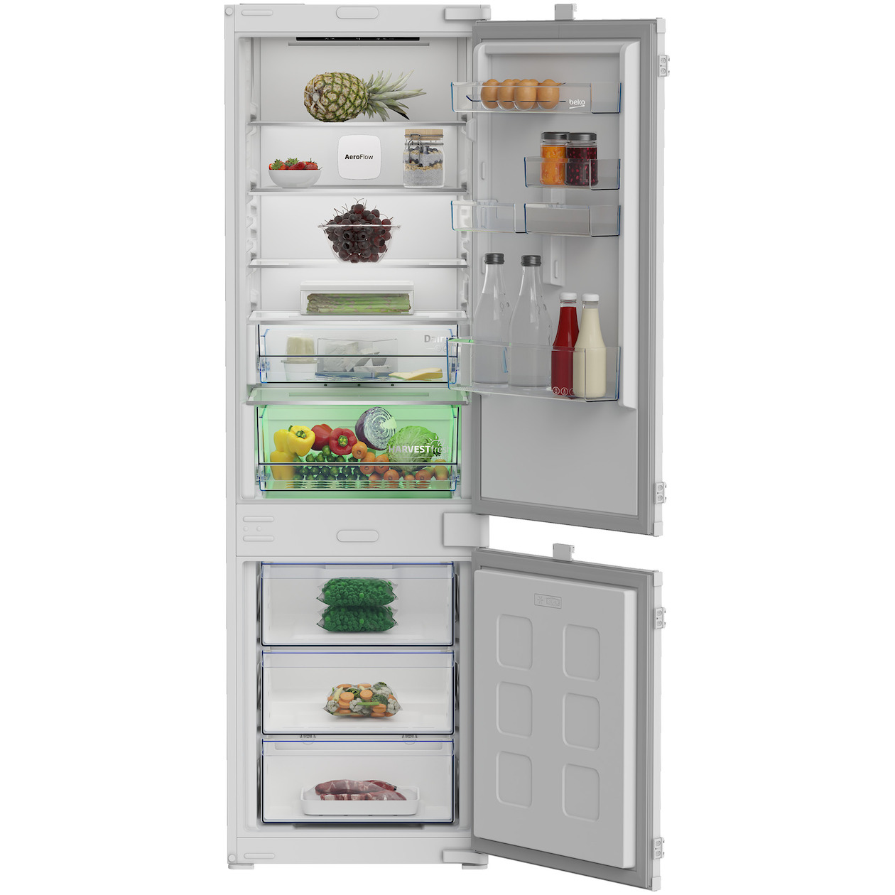 Beko B7BCNA296HS Inbouw koel-vriescombinatie