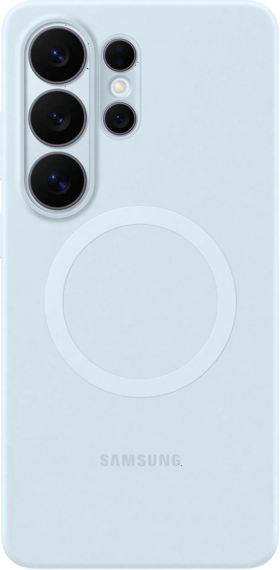 Samsung Galaxy S26 Ultra Siliconen Back Cover met Magneet Blauw