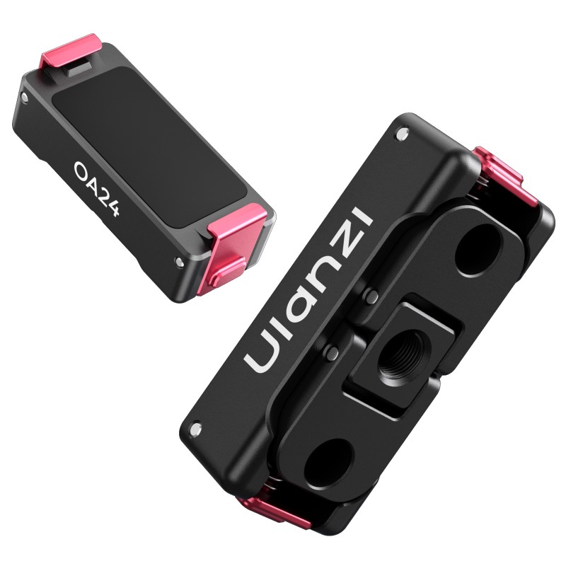 Ulanzi OA24 metalen quick release adapter met 1/4 schroefgat en GoPro mount voor DJI Osmo Action 6 en Osmo Nano