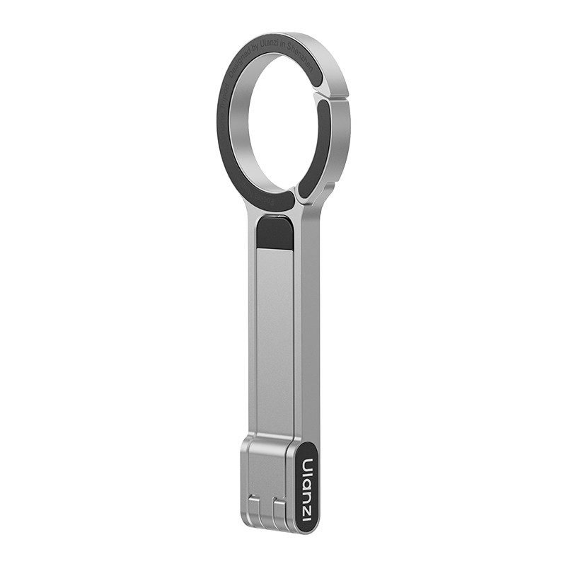Ulanzi MA30 mini smartphone statief met magnetische karabijnhaak in zilver