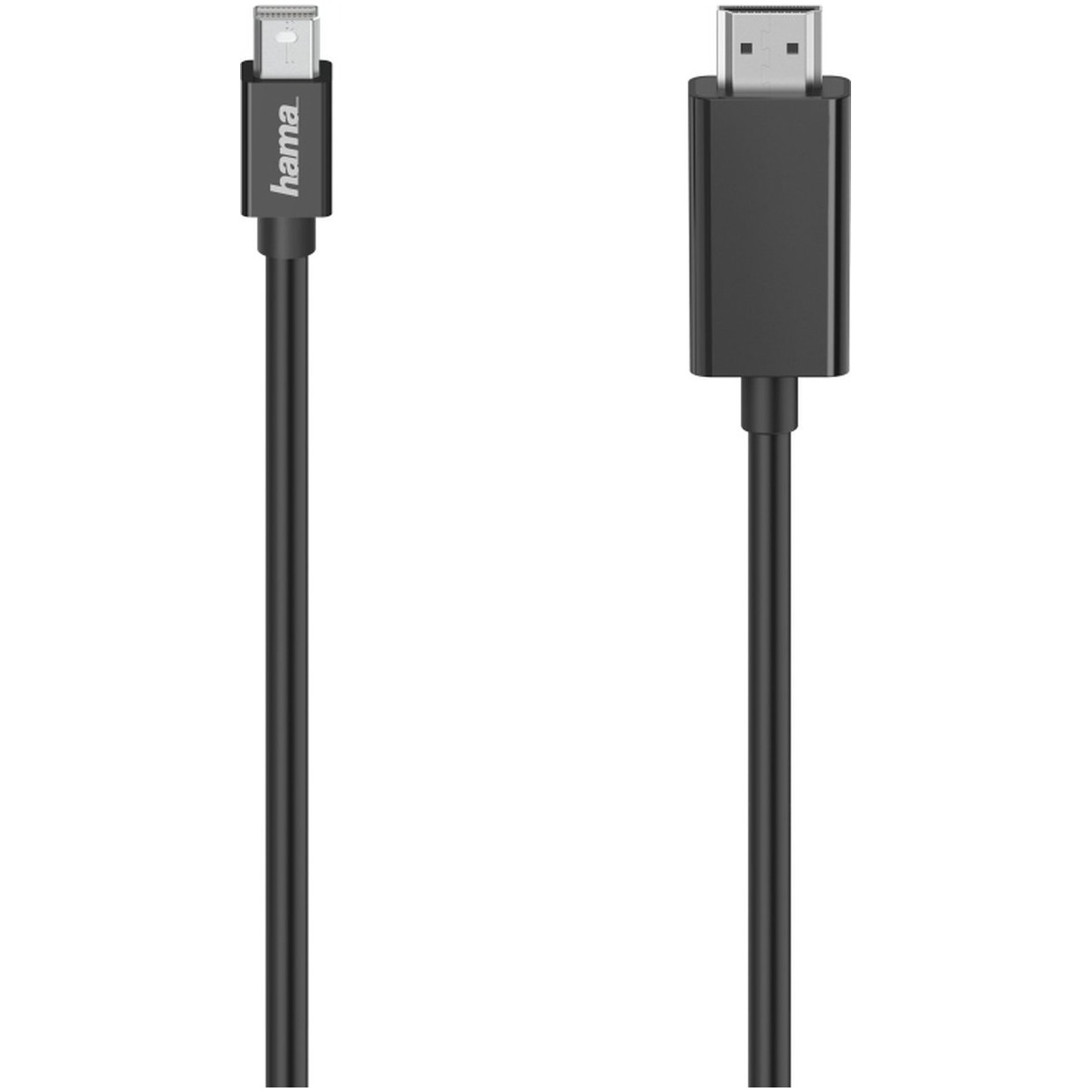 Hama Video-kabel, Mini-DP-stekker - HDMIO-stekker, Ultra-HD 4K, 1,50 m HDMI kabel Zwart