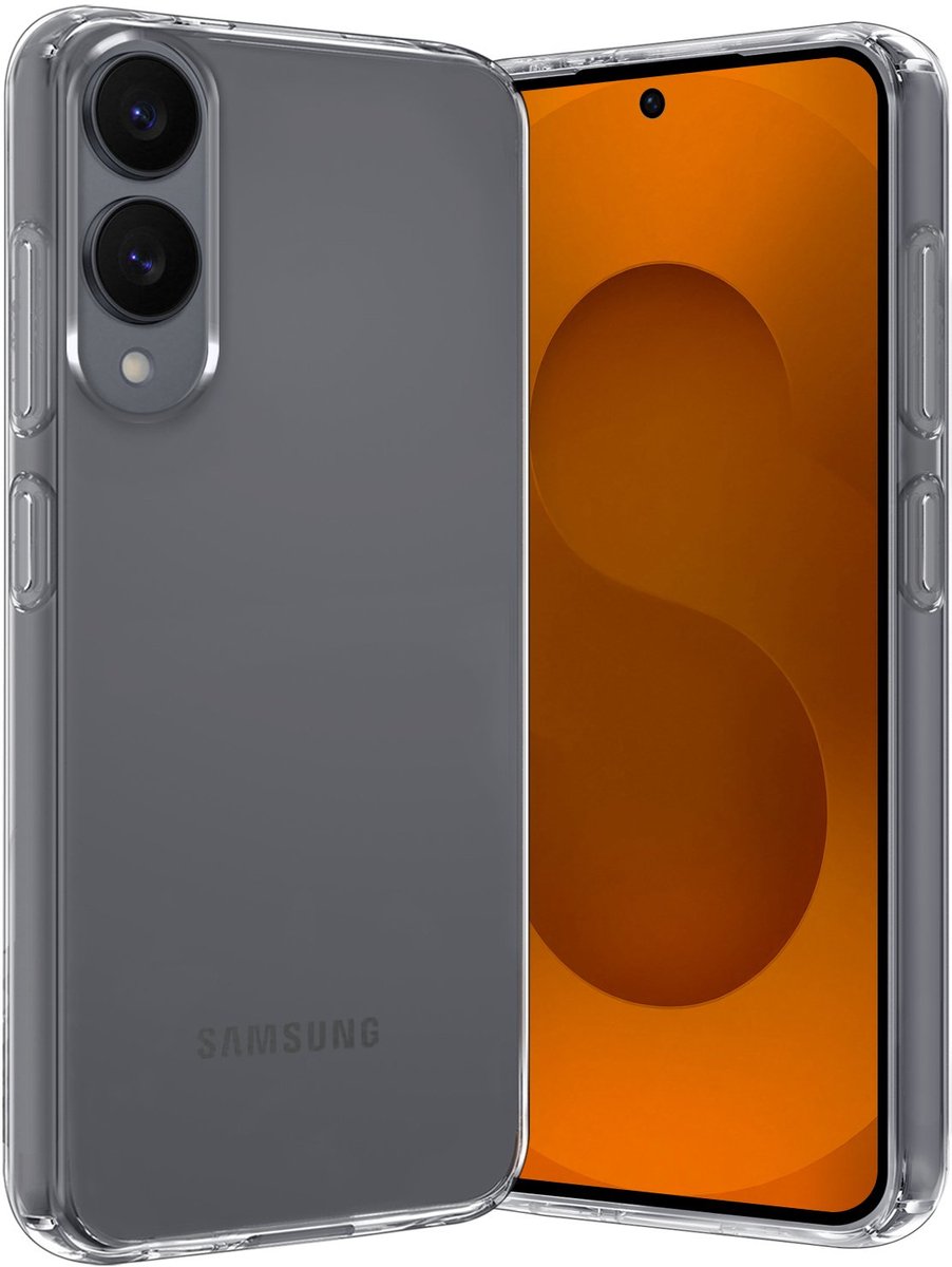 Hoes - Geschikt voor Samsung Galaxy S25 Edge - Sterk & Shockproof - Hoesje Cover - Siliconen Case - Transparant