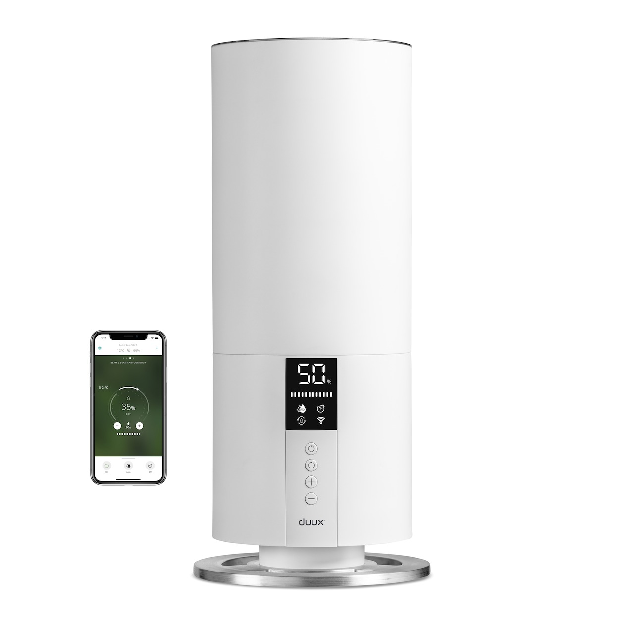Duux Beam Mini Smart Ultrasonic Humidifier (Gen 2) Luchtbevochtiger Wit