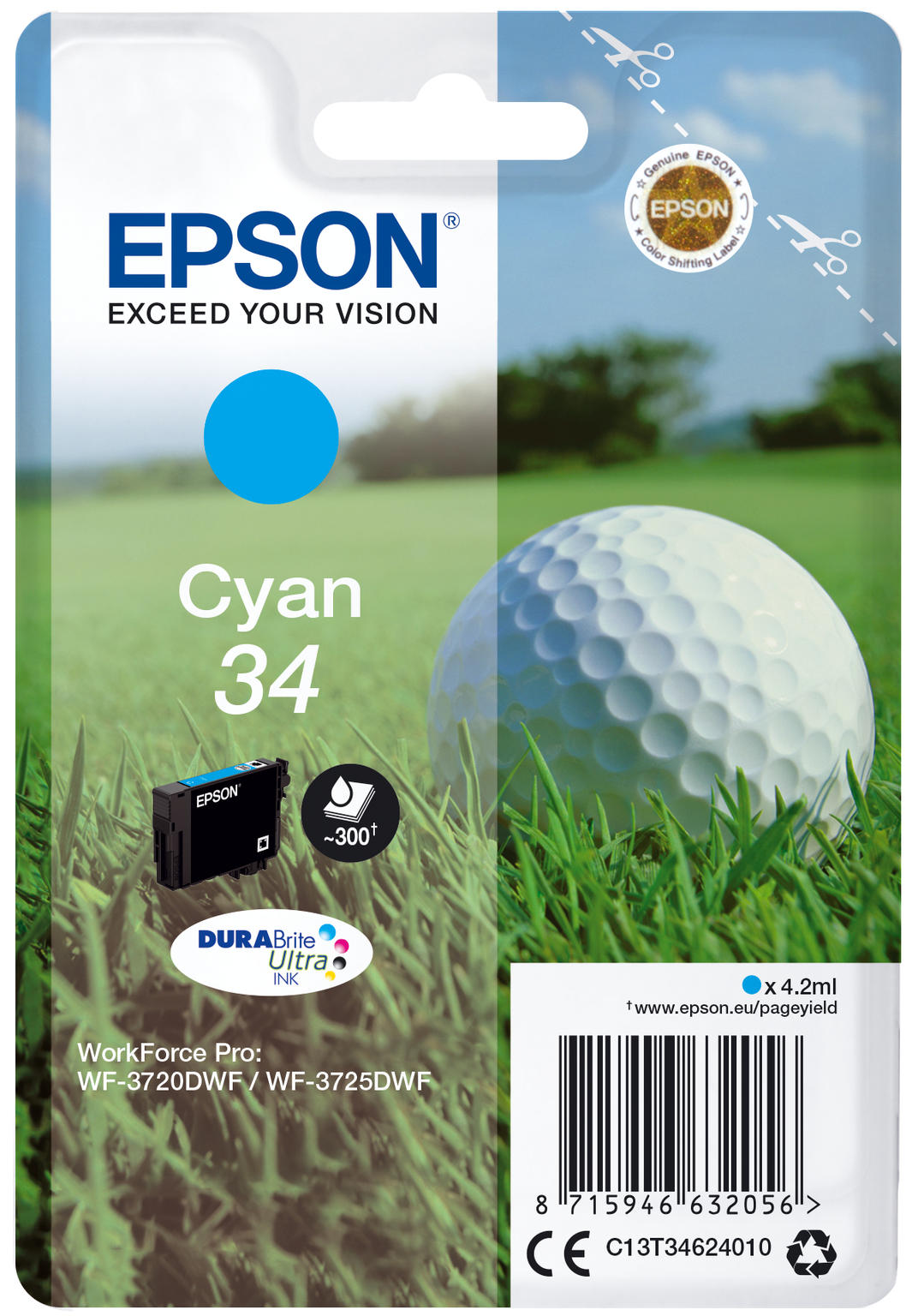 Epson 34 cyaan