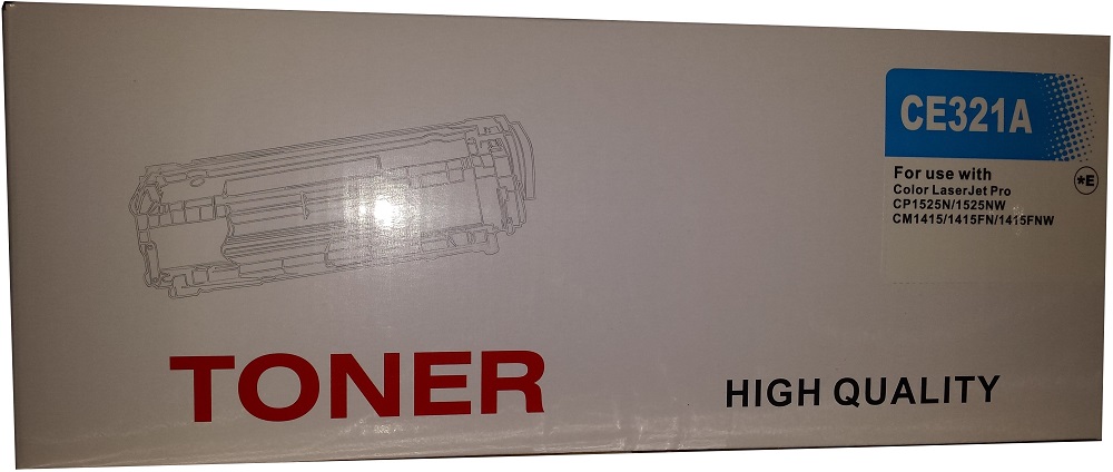 Huismerk HP 128A (CE321A) toner cyaan