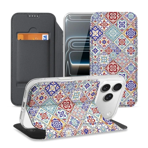 Bookcase iPhone 18 Pro Tiles Color