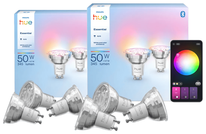 Philips Hue Essential White and Color GU10 6-Pack