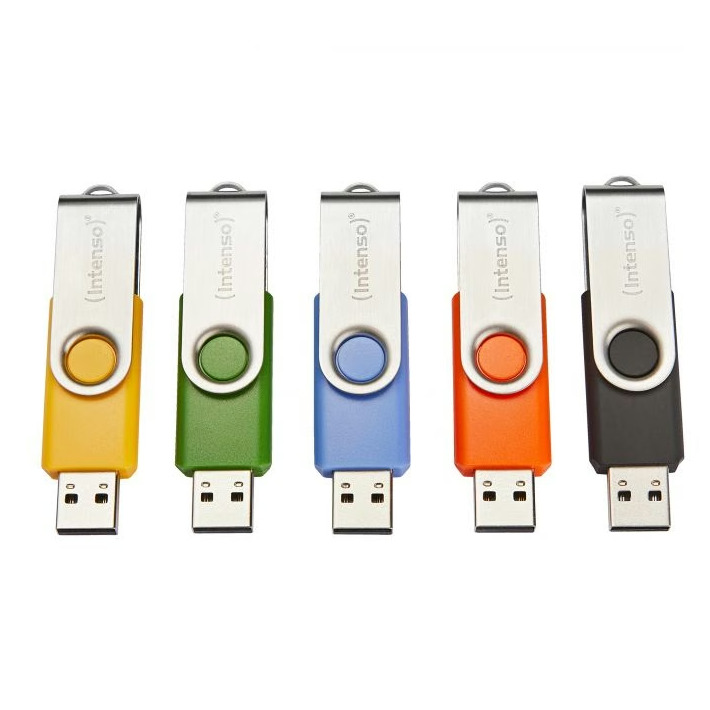 Intenso Basic Line 16GB (USB 2.0) 5-pack USB-sticks Blauw